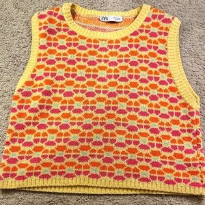 Zara Colorful Sweater vest.